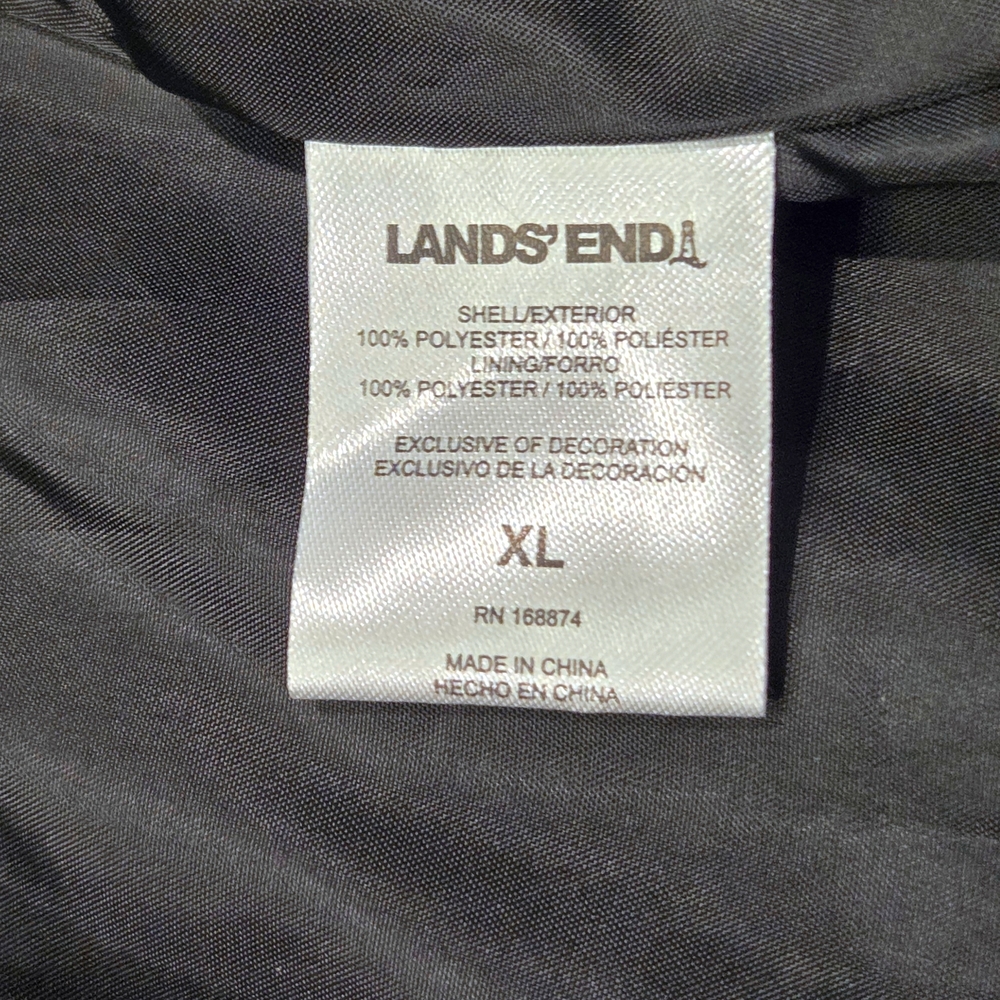 Lands' End Women's Black 3-in-1 Jacket System NEW With Tags Size XL - Picture 13 of 16